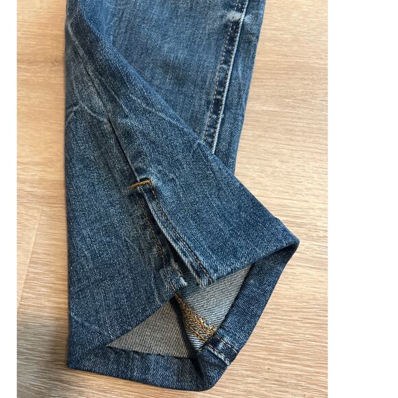 Artemis Vintage Jeans Womens 5/26 Relaxed Boot Cut Med Wash Fade Stretch Slit - Picture 2 of 8